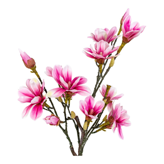 Sztuczna roślina Magnolia różowa 74cm