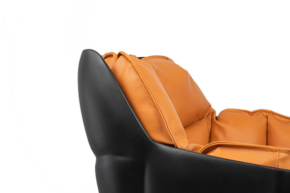 Krzesło obrotowe SHIBA brązowe / czarne - włókno szklane