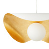 Lampa wisząca ENZO biało złota 80 cm
