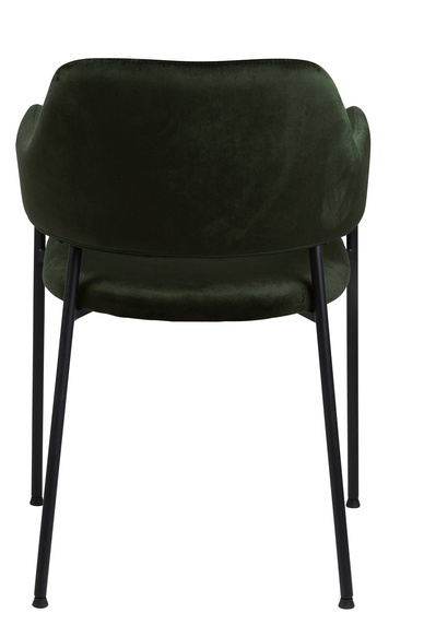 Zestaw 2 krzeseł Lima welurowych          z podłokietnikami zielone