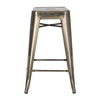 Hoker Paris 66cm metaliczny inspirowany   Tolix