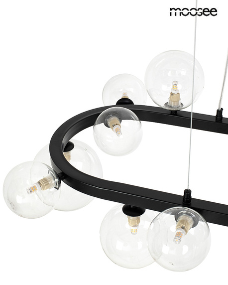 MOOSEE lampa wisząca ALURE OVAL 120 czarna