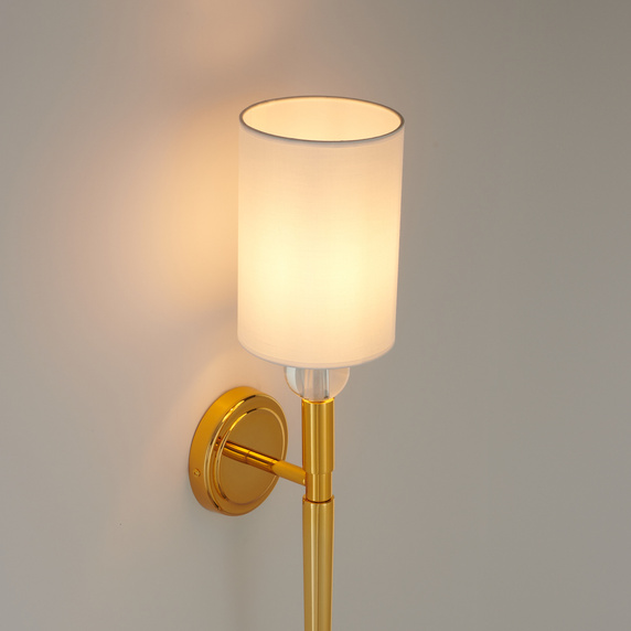 Lampa ścienna DAMA złota 92 cm
