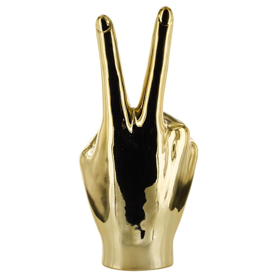 Dekoracja, figurka Dłoń Victoria złota
