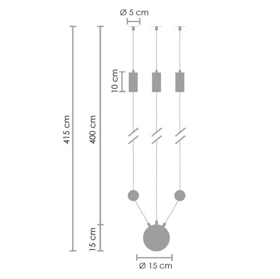 Lampa ścienna LINEA-3 WALL czarna