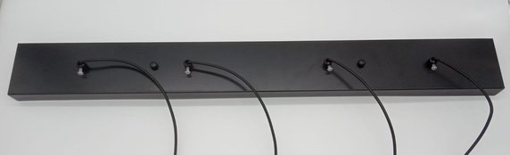 Lampa wisząca LINEA-4 LONG czarna 70 cm