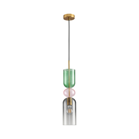 Lampa wisząca PASTELLO GREEN szklana kolorowa 11 cm