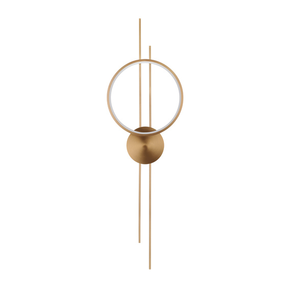 Lampa ścienna ECLIPTICA LED złota 100 cm