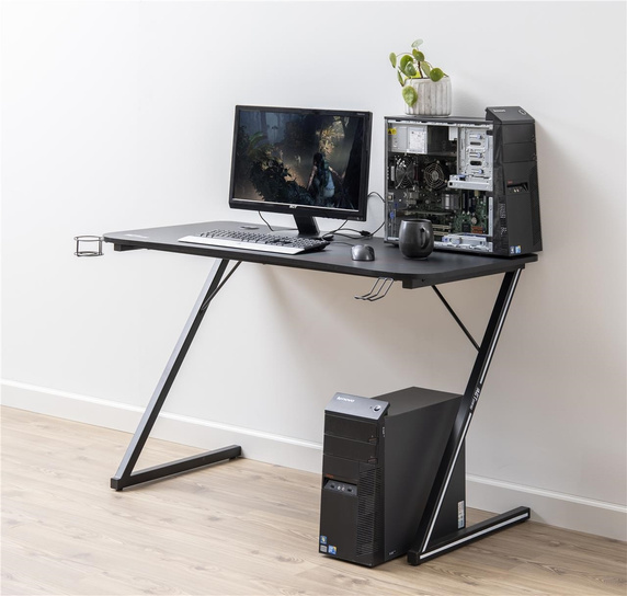 Biurko Aiden czarne gamingowe