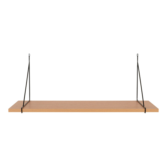 Półka Chiba 80cm naturalna/ czarna