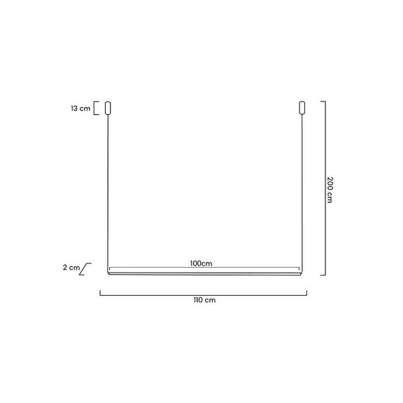 MOOSEE lampa wisząca OMBRE LEVEL 100 czarna