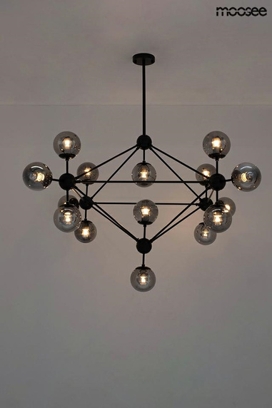 MOOSEE lampa wisząca ASTRIFERO 15 czarna