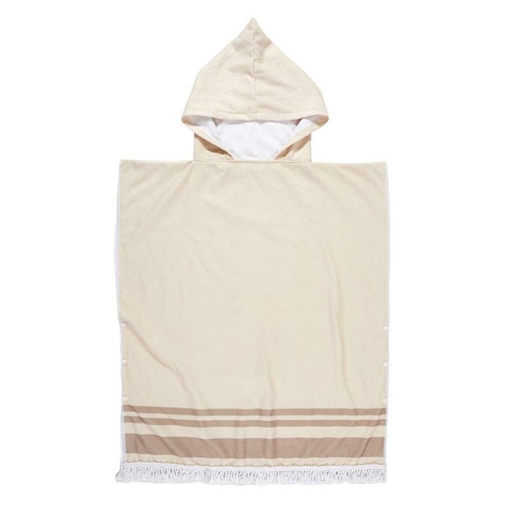 Poncho Orongo ręcznikowe beżowe