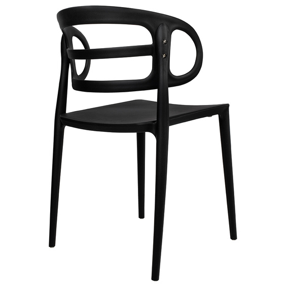 Krzesło MARCUS czarne - polipropylen