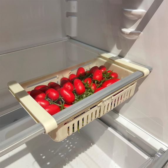 Podwieszany kosz do lodówki bordowy