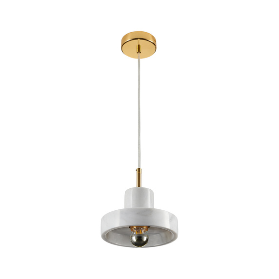 Lampa wisząca UNIVERSO marmurowo złota 18 cm