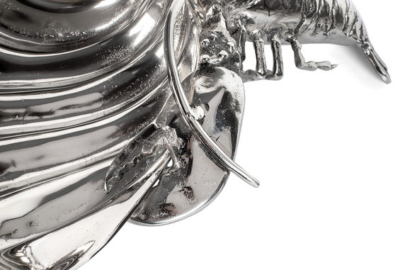 KARE chłodziarka na napoje / patera       LOBSTER srebrna