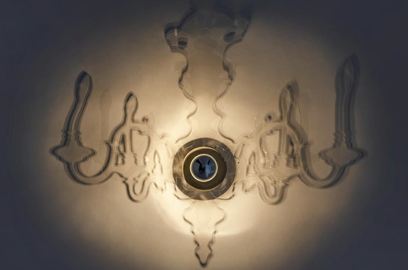 MOOSEE lampa ścienna ICE 3D transparentna