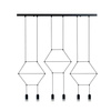 Lampa wisząca LINEA-6 LONG czarna 100 cm