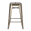 Hoker Paris 66cm metaliczny inspirowany   Tolix