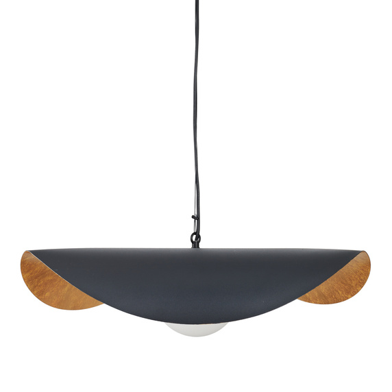 Lampa wisząca ENZO czarno złota kula 60 cm