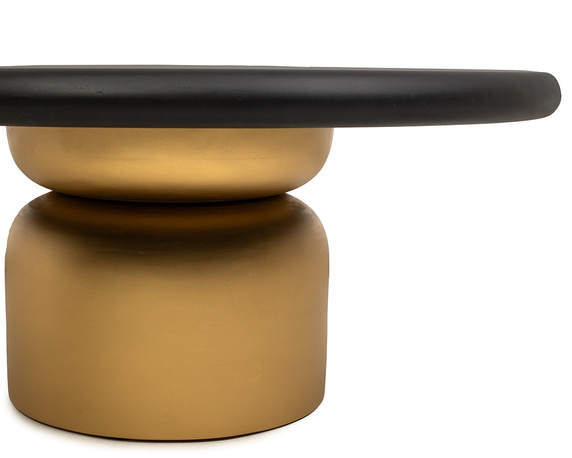 MaMaison stolik kawowy LEONARDO złoty / czarny