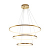 Lampa wisząca CIRCLE SLIM 40+60+80 LED złoty 40 cm + 60 cm + 80 cm