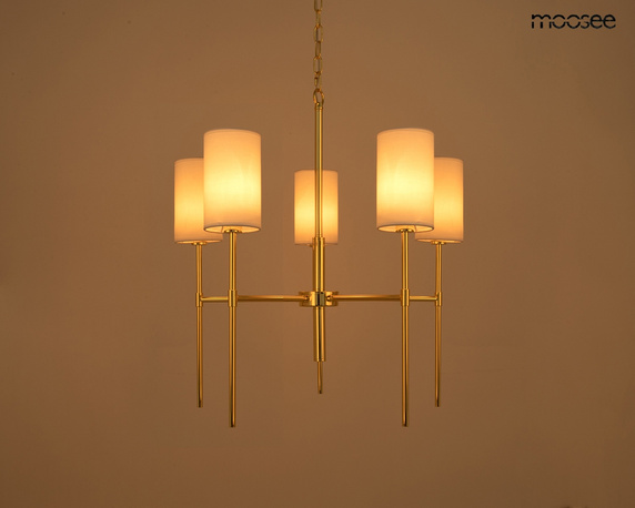 MOOSEE lampa wisząca IMPERIO 5 złota