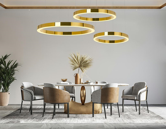 MOOSEE lampa wisząca RING LUXURY 110 złota
