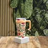 Kubek termiczny Mini Miami Floral         pomarańczowy uchwyt
