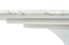 Stół TULIP ELLIPSE MARBLE CARRARA biały - blat owalny marmurowy, metal