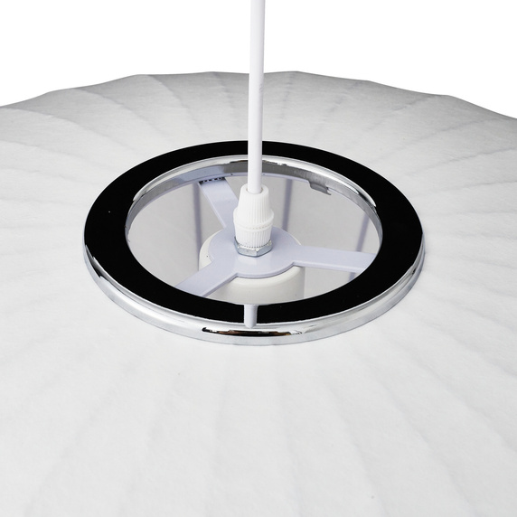 Lampa wisząca SILK FLAT biała 50 cm - nowoczesna i minimalistyczna