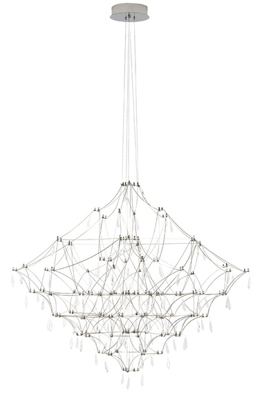 Lampa wisząca CONSTELATION 77 - LED, stal szczotkowana
