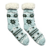 Skarpety z motywem śnieżynki niebieskie