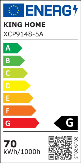 MOOSEE Lampa wisząca CAPRI DISC 5 złota