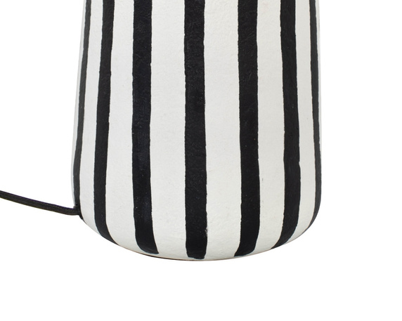 KARE lampa stołowa STRISCE 44 cm          biało-czarna
