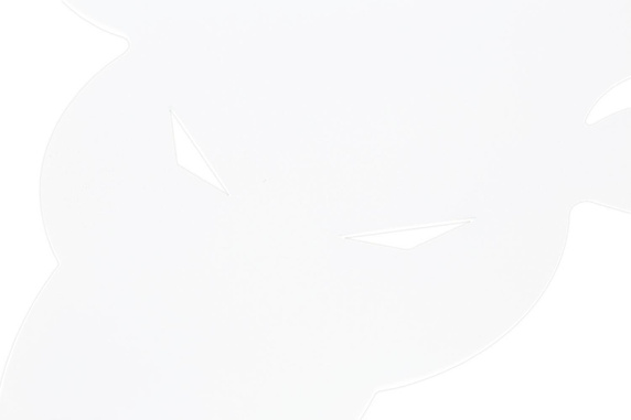 Wieszak ścienny Poroże biały