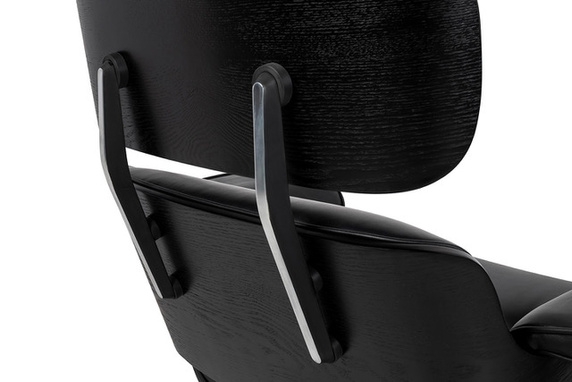 Fotel LOUNGE HM czarny / czarny jesion