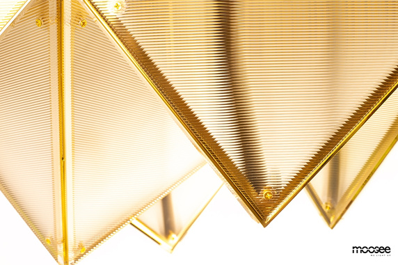 MOOSEE lampa sufitowa / plafon PYRAMIDS złota