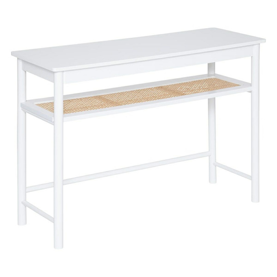 Konsola Cabras białe drewno/wiklina