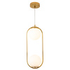 Lampa wisząca COSTA DUO złota 50 cm