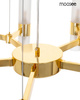 MOOSEE lampa wisząca TUBS 10 złota
