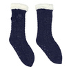 Skarpety w warkoczykowy splot granatowe