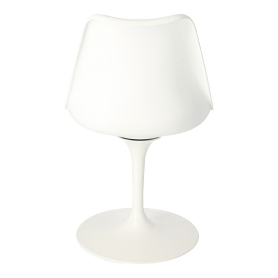 Krzesło Tulip Basic białe/czarna poduszk a