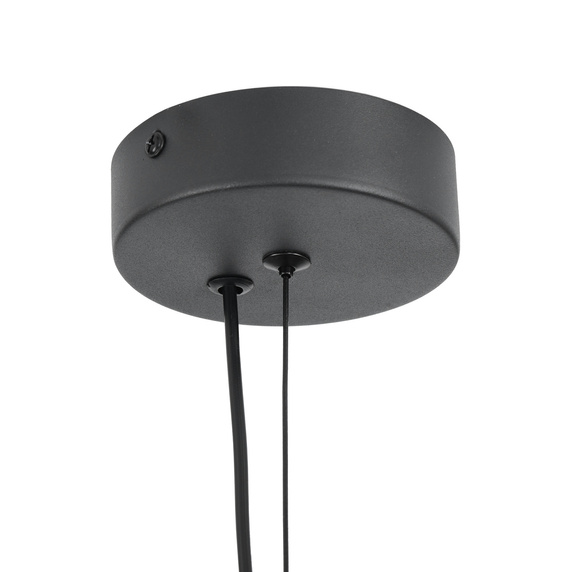 Lampa wisząca ENZO czarno złota kula 40 cm