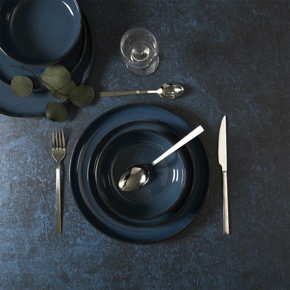 Zestaw obiadowy Temp na 4 osoby           niebieski