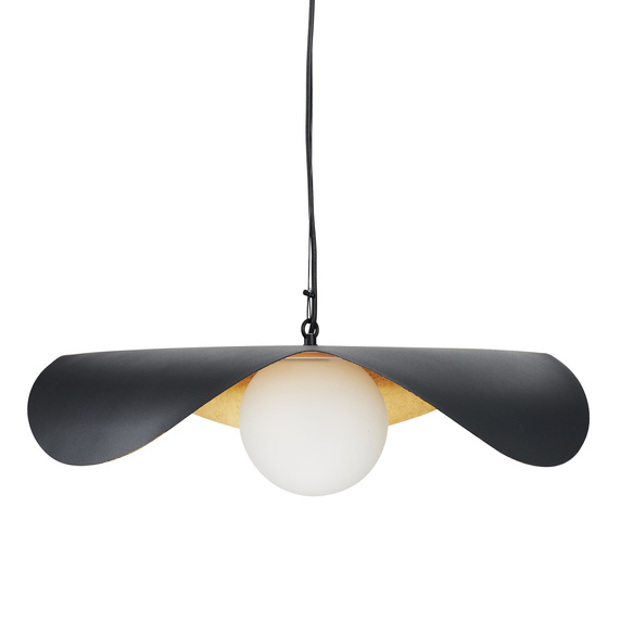 Lampa wisząca ENZO czarno złota kula 60 cm