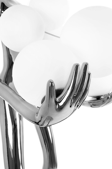 MOOSEE lampa podłogowa HUMAN SILVER PREMIUM