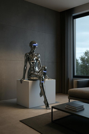 MOOSEE lampa podłogowa / rzeźba CYBER WOMAN