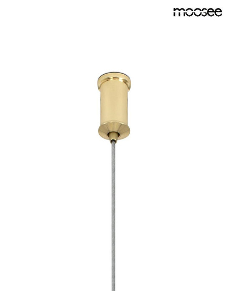 MOOSEE lampa wisząca ALURE OVAL 120 złota/mleczna